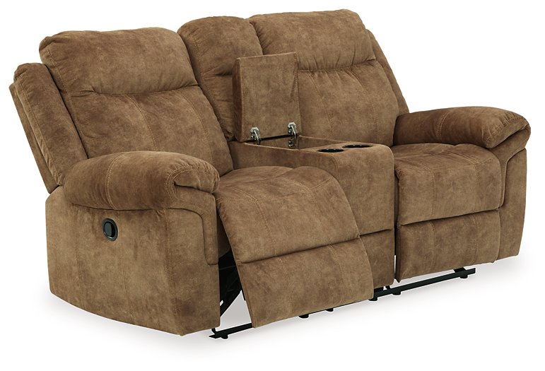 Huddle-Up Glider Reclining Loveseat with Console