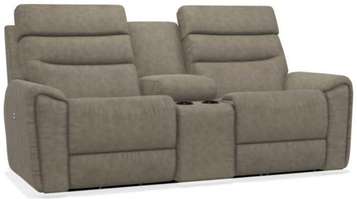 La-Z-Boy Soren Mushroom Power Reclining Loveseat with Headrest and Console image