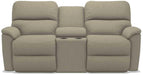 La-Z-Boy Brooks Teak Power Reclining Loveseat with Headrest and Console image