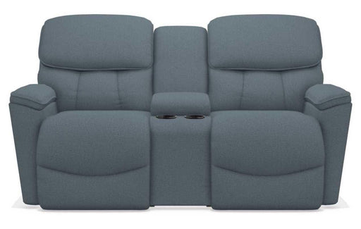 La-Z-Boy Kipling Denim Power Reclining Loveseat With Headrest and Console image