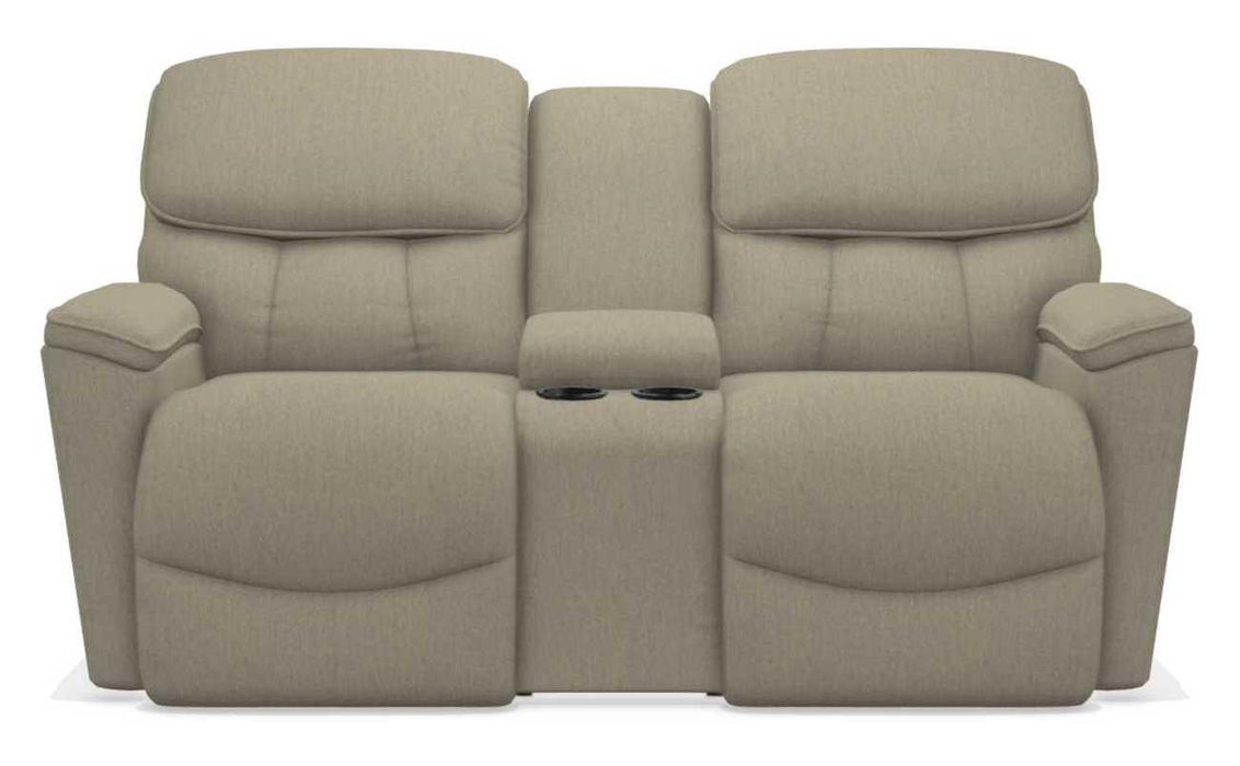 La-Z-Boy Kipling Teak Power Reclining Loveseat With Console image