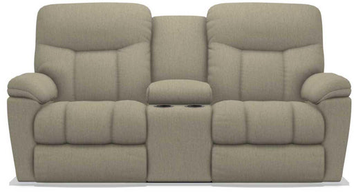 La-Z-Boy Morrison Teak Power Reclining Loveseat with Console image