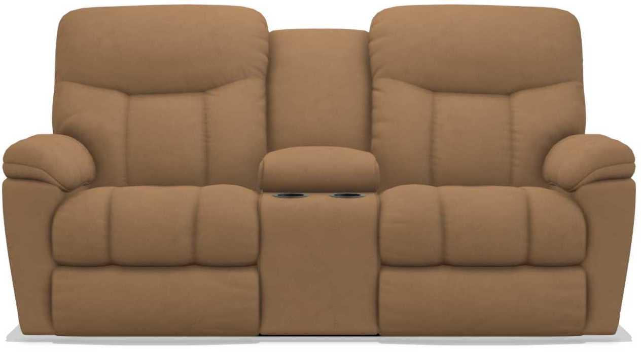 La-Z-Boy Morrison Fawn Power Reclining Loveseat with Console image