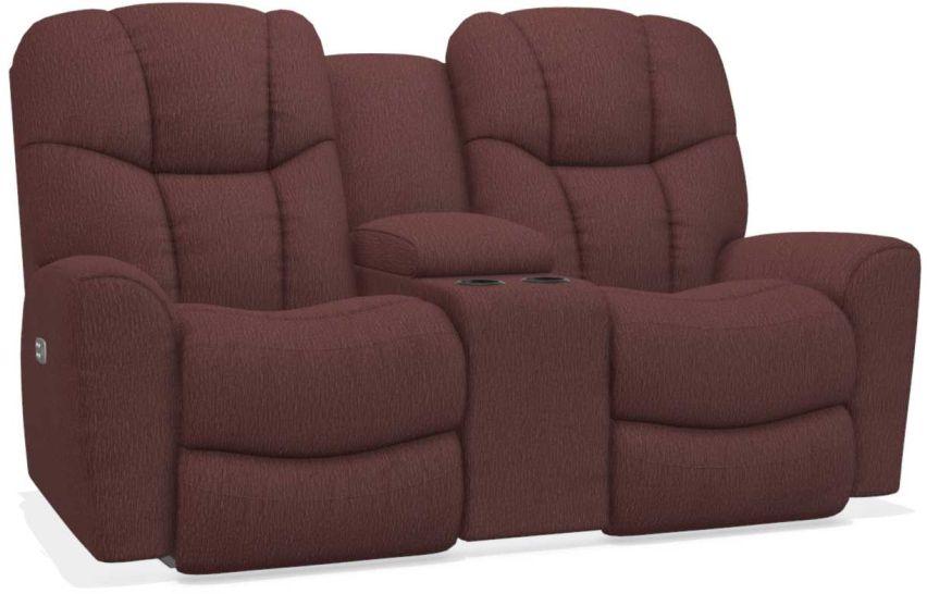 La-Z-Boy Rori Burgundy Power Reclining Loveseat w/ Headrest & Console image