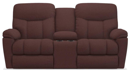 La-Z-Boy Morrison Burgundy Power Reclining Loveseat with Console image