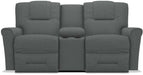 La-Z-Boy Easton Grey Power Reclining Loveseat with Headrest And Console image