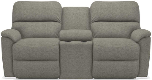 La-Z-Boy Brooks Slate Power Reclining Loveseat With Headrest & Console image