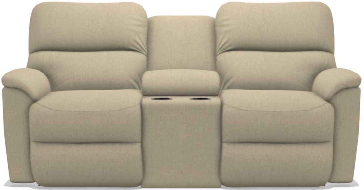 La-Z-Boy Brooks Toast Power Reclining Loveseat With Console image