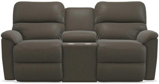 La-Z-Boy Brooks Tar Reclining Loveseat With Console image