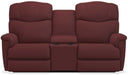 La-Z-Boy Lancer Power La-Z Time Merlot Full Reclining Loveseat with Console image