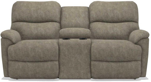 La-Z-Boy Trouper PowerRecline La-Z-Time Sable Reclining Loveseat with Console image