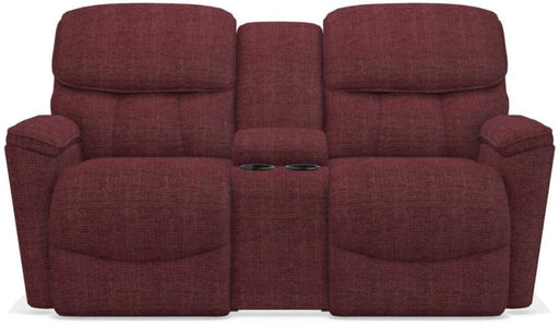 La-Z-Boy Kipling Cherry La-Z-Time Power-Reclineï¿½ Reclining Loveseat With Power Headrest and Console image