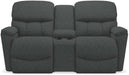 La-Z-Boy Kipling Slate La-Z-Time Power-Reclineï¿½ Reclining Loveseat With Power Headrest and Console image