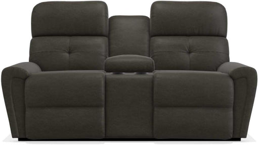 La-Z-Boy Douglas Charcoal La-Z-Time Power-Reclineï¿½ Reclining Loveseat With Power Headrest and Console image