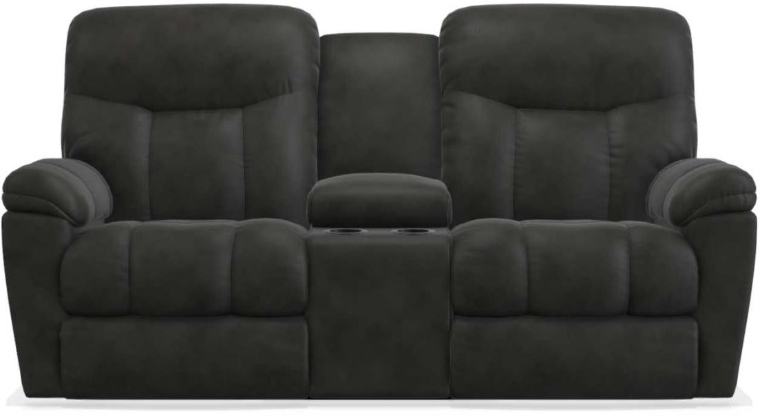 La-Z-Boy Morrison Navy La-Z-Time Full Reclining Loveseat w/Console image