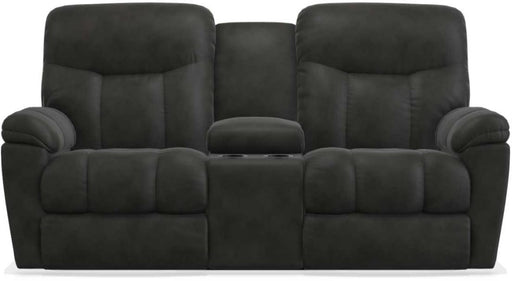 La-Z-Boy Morrison Navy Power La-Z-Time Full Reclining Loveseat w/Console image