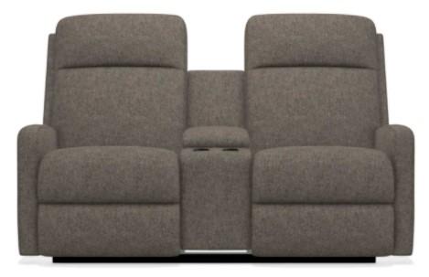 La-Z-Boy Finley Granite Power Wall Reclining Loveseat with Console image