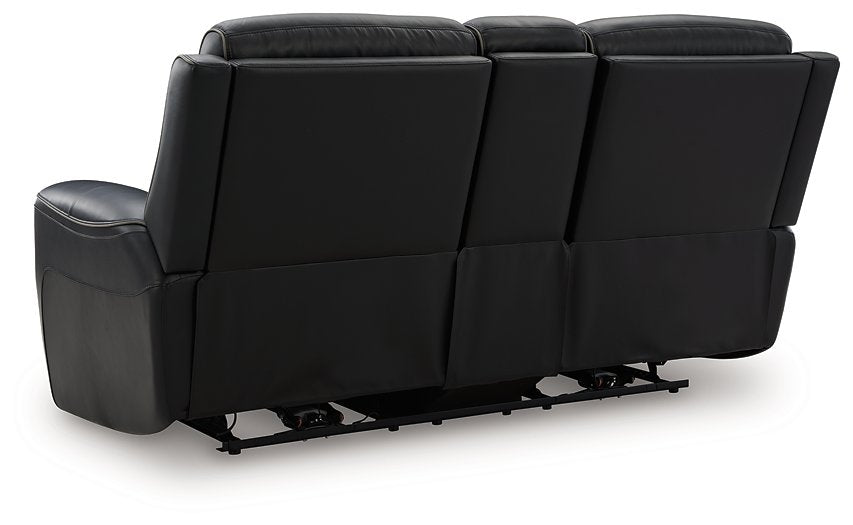 5Z-Comfort Power Reclining Loveseat with Console